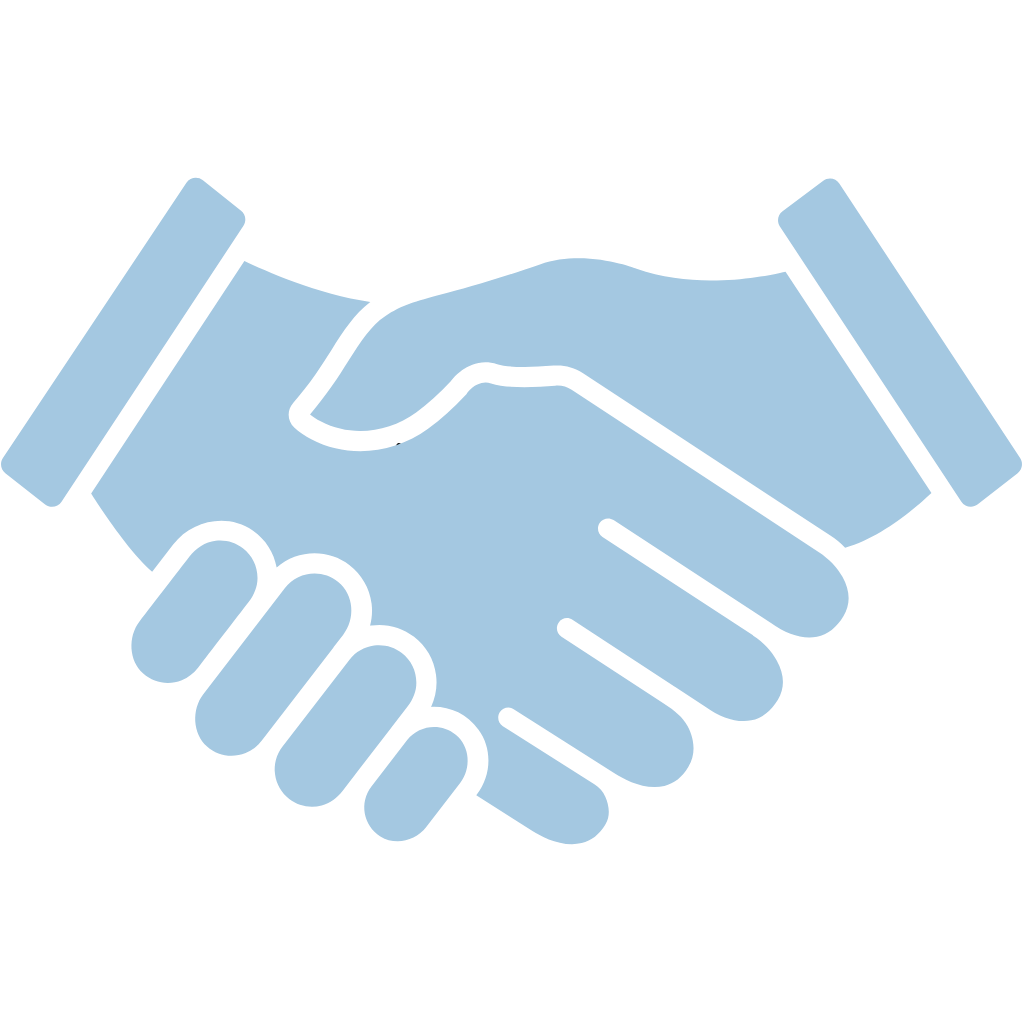 handshake cornflower